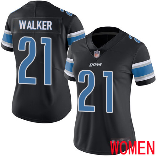 Detroit Lions Limited Black Women Tracy Walker Jersey NFL Football #21 Rush Vapor Untouchable->women nfl jersey->Women Jersey